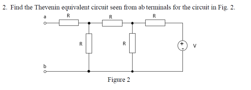 Solved 2. ﻿Find the Thevenin equivalent circuit seen from ab | Chegg.com