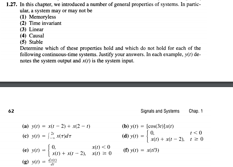 Solved 1.27. In this chapter, we introduced a number of | Chegg.com