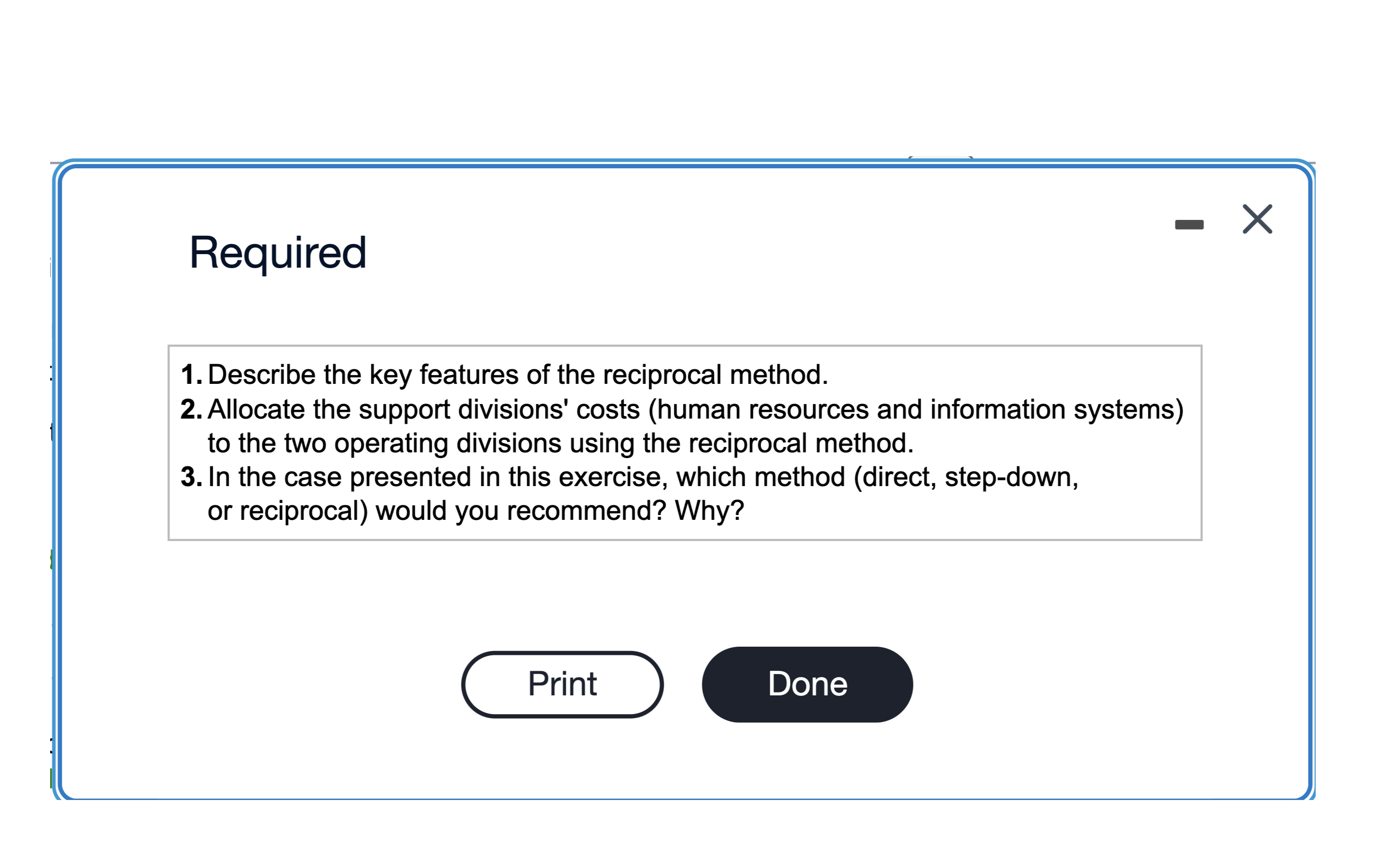 step-down-allocation-datarequirement-2-allocate-the-chegg