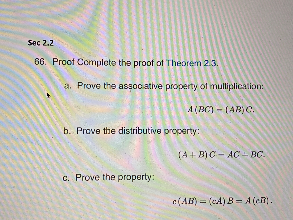 Solved Sec 2.2 66. Proof Complete the proof of Theorem co a. | Chegg.com