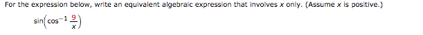 Solved For the expression below, write an equivalent | Chegg.com