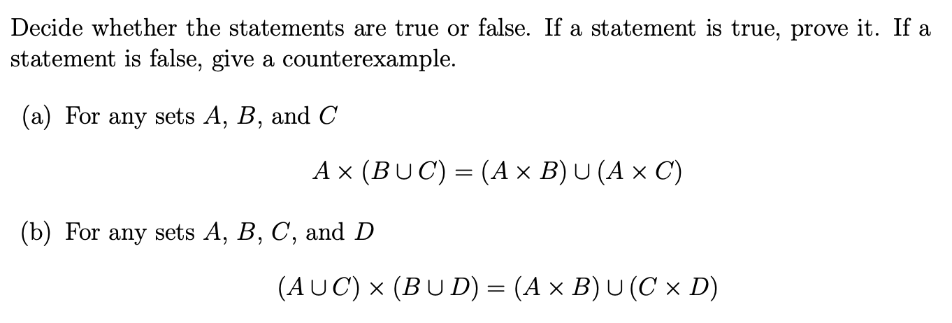 Solved Decide whether the statements are true or false. If a | Chegg.com