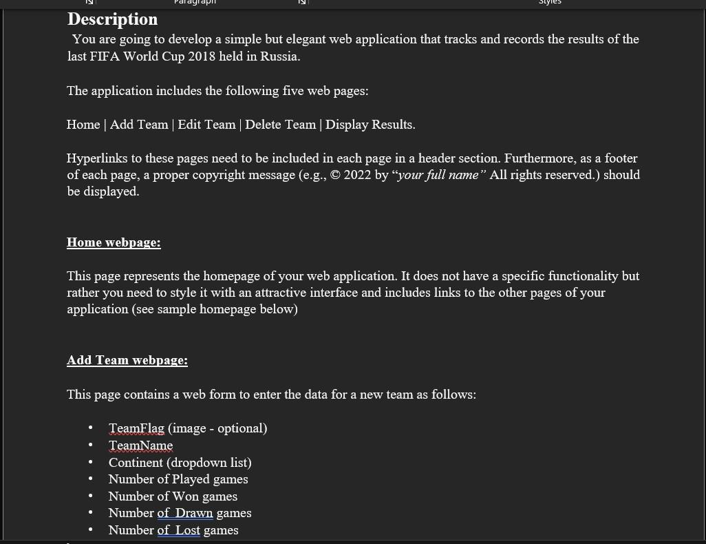 Solved Description You are going to develop a simple but | Chegg.com