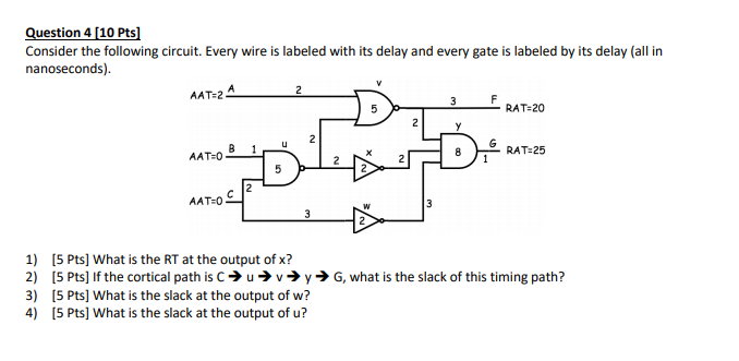 Solved Question 4 (10 Pts] Consider the following circuit. | Chegg.com