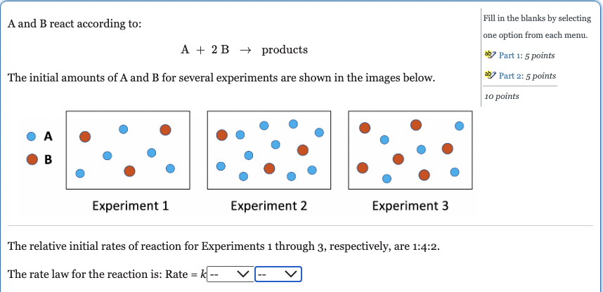 Solved A And B React According To: Fill In The Blanks By | Chegg.com