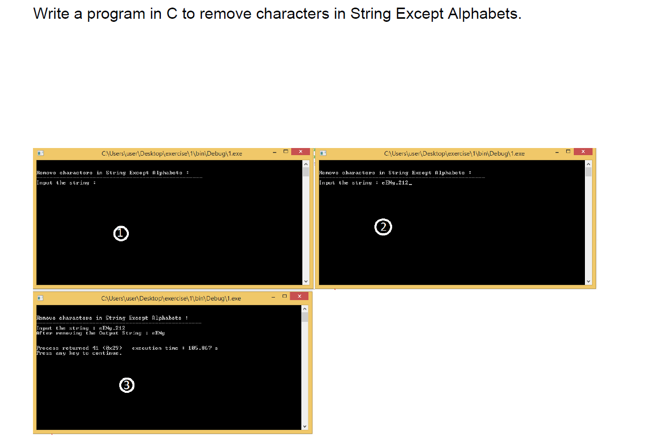 c-program-to-remove-characters-in-a-string-except-alphabets