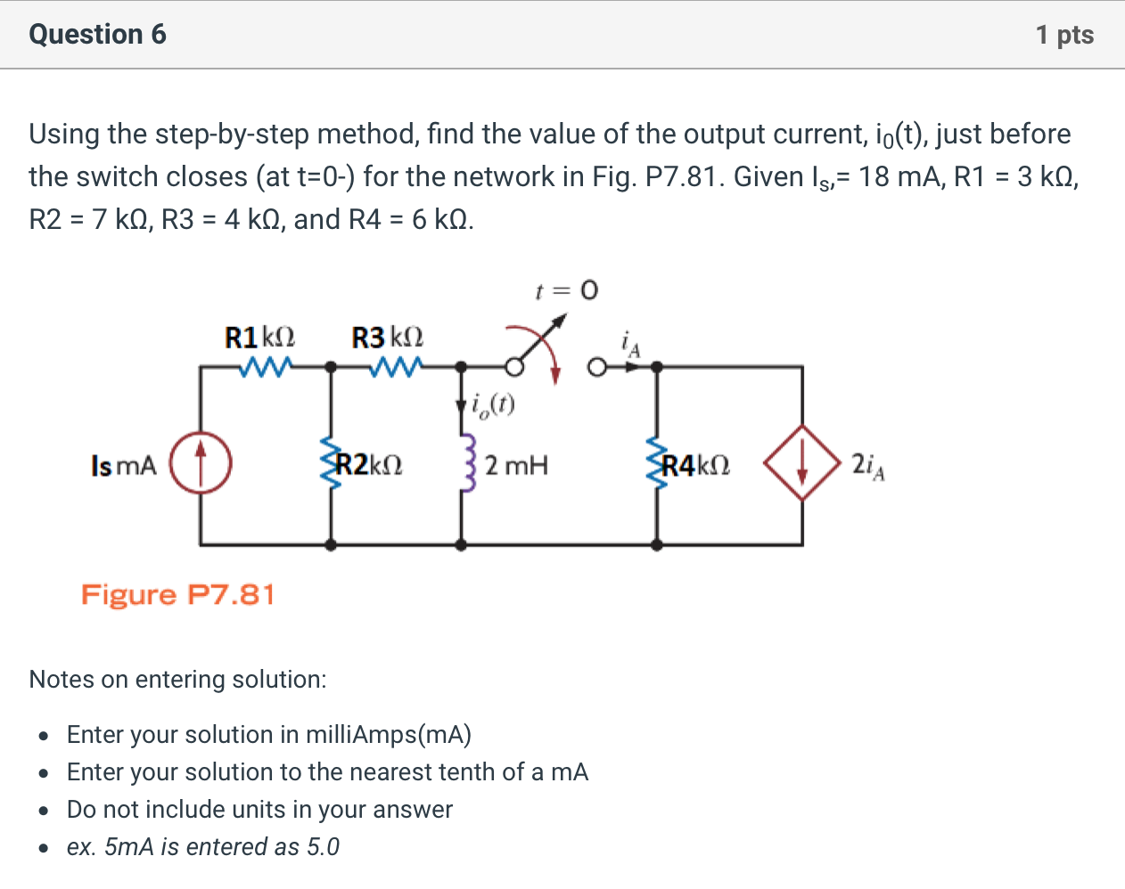 Solved Question 6 1 Pts Using The Step By Step Method Find 9933