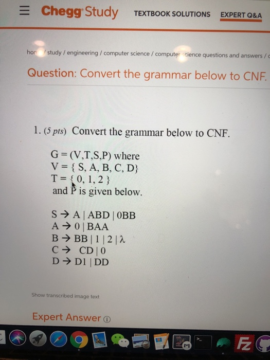 Solved Chegg Study EXPERT Q&A TEXTBOOK SOLUTIONS Hor /study | Chegg.com