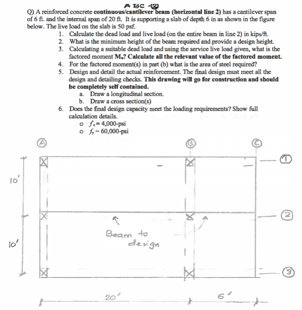 A Calculate The Development Length Of The Bottom Chegg Com