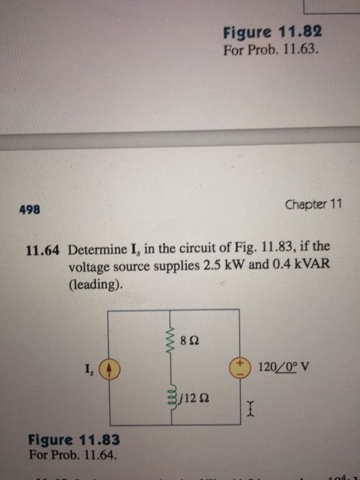 Solved Determine I_s in the circuit of Fig. 11.83, if the | Chegg.com