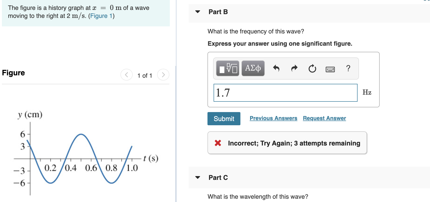 solved-ii-figure-p20-41-is-a-history-graph-at-x-0-m-of-a-chegg