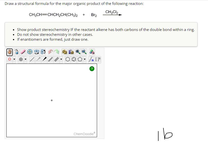 Solved Draw a structural formula for the major organic | Chegg.com