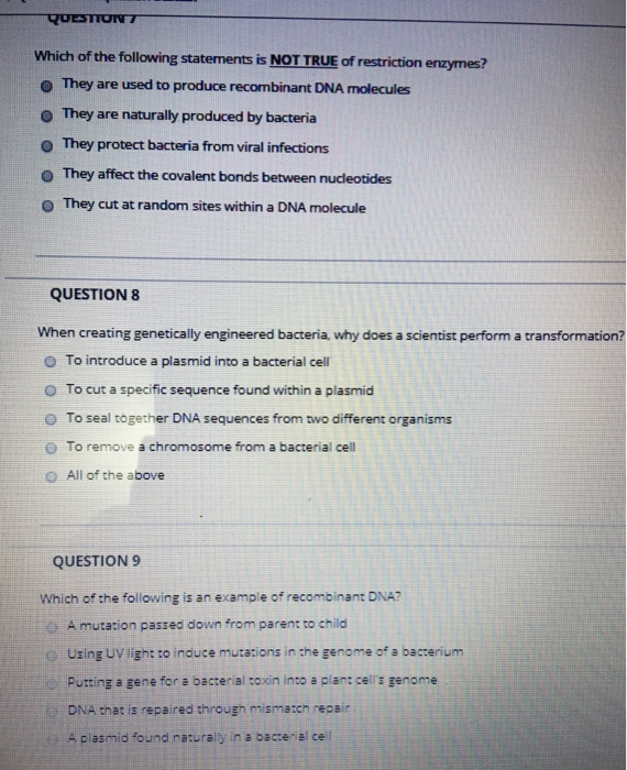 Solved Which of the following statements is NOT TRUE of