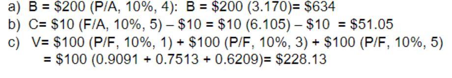 Solved (4-16) For diagrams (a) to (c), compute the unknown | Chegg.com