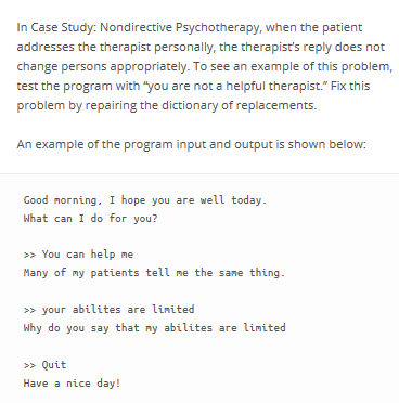 In Case Study: Nondirective Psychotherapy, when the | Chegg.com