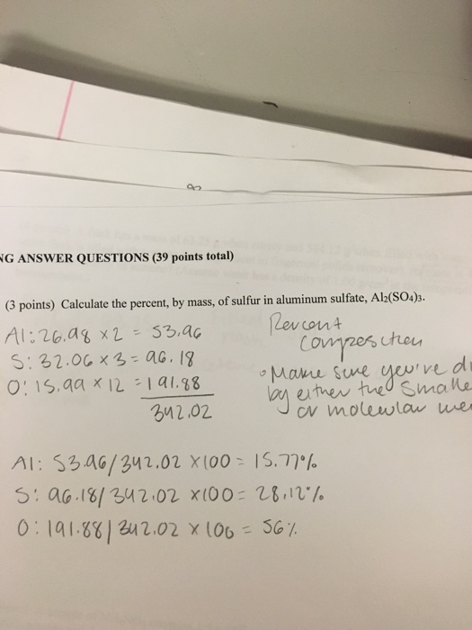 solved-calculate-the-percent-by-mass-of-sulfur-in-aluminum-chegg