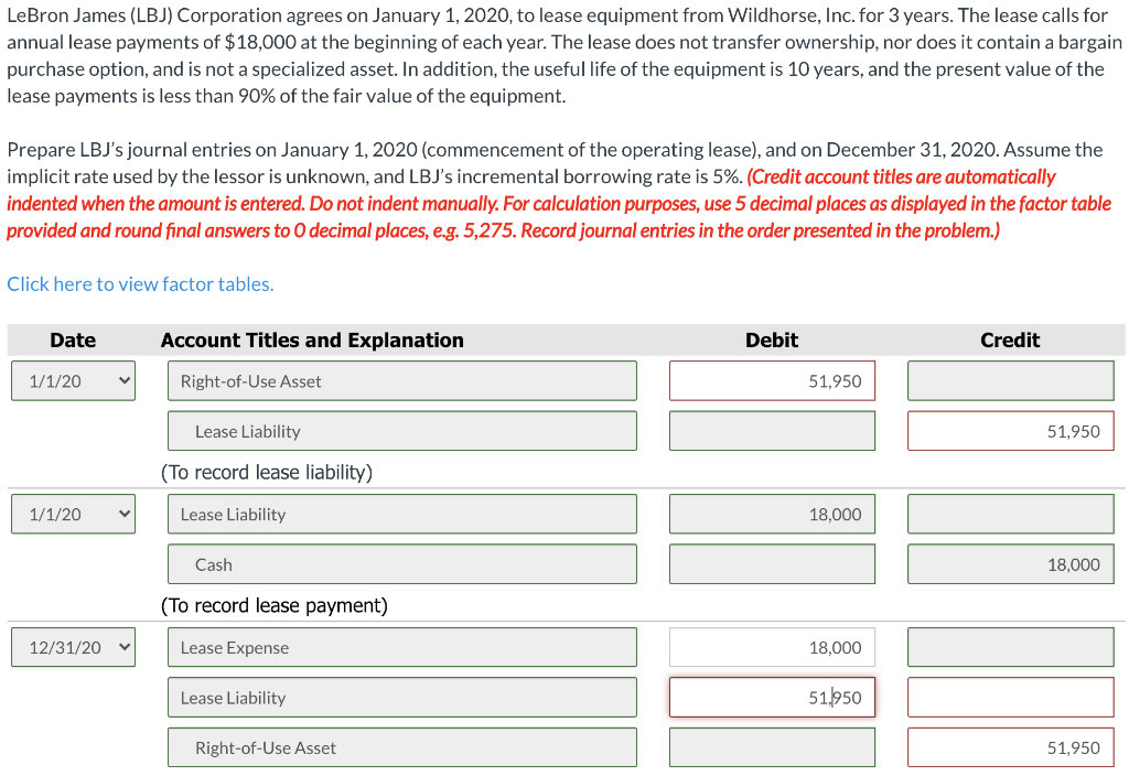 Solved LeBron James (LBJ) Corporation agrees on January 1,