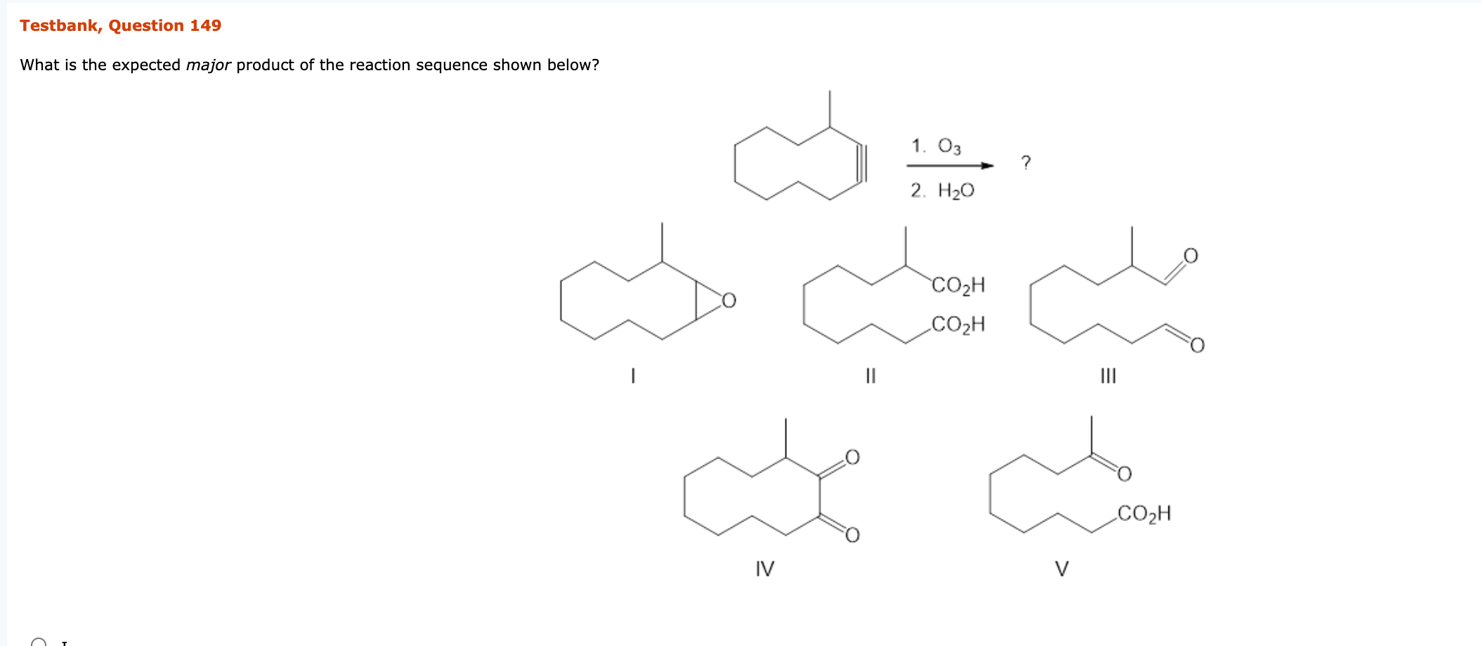 Solved Testbank, Question 149 What is the expected major | Chegg.com