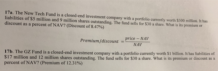 solved-17a-the-new-tech-fund-is-a-closed-end-investment-chegg