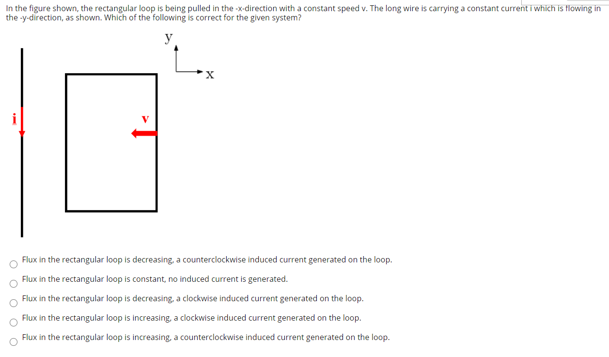 Solved In the figure shown, the rectangular loop is being | Chegg.com