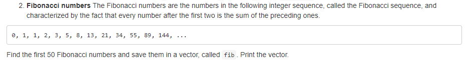 Solved 2. Fibonacci numbers The Fibonacci numbers are the | Chegg.com