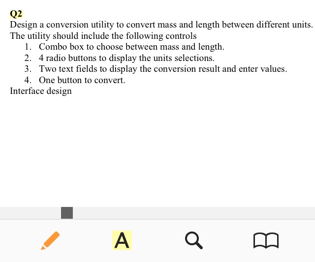 Solved Q2 Design a conversion utility to convert mass and | Chegg.com