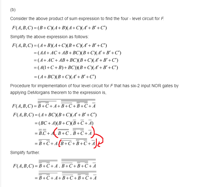 Solved this is the solution in Fundamentals of logic design