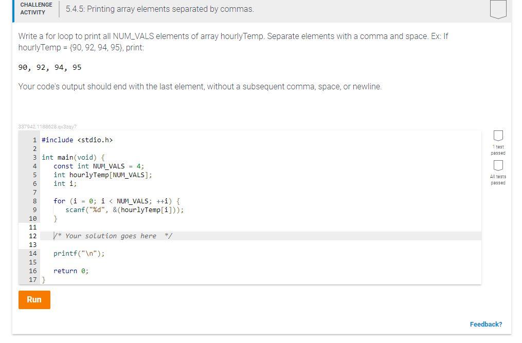 Solved CHALLENGE ACTIVITY 5 4 3 Populating An Array With A Chegg Com   PhpUzFs4E