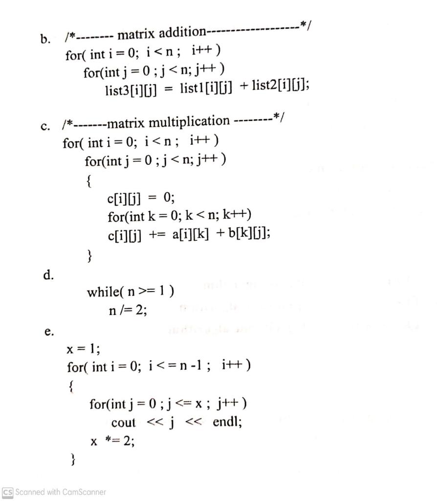 Solved The worst case computing lime of binary search is OC