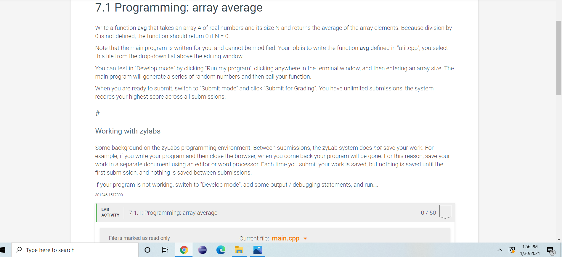 Solved Working with zylabs Some background on the zyLabs