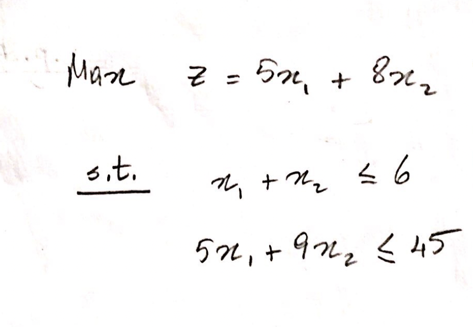 solved-maxz-5x1-8x2-s-t-x1-x2-6-5x1-9x2-45-chegg