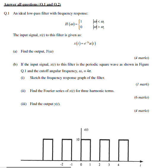 Solved Answer All Questions 0 1 And 0 2 H W { Q 1 An