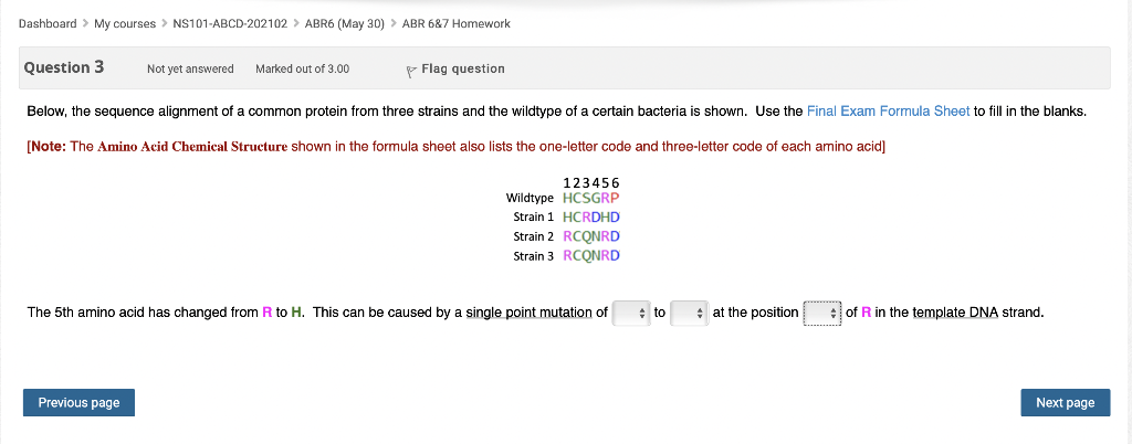 Solved This can be caused by a single point mutation of | Chegg.com