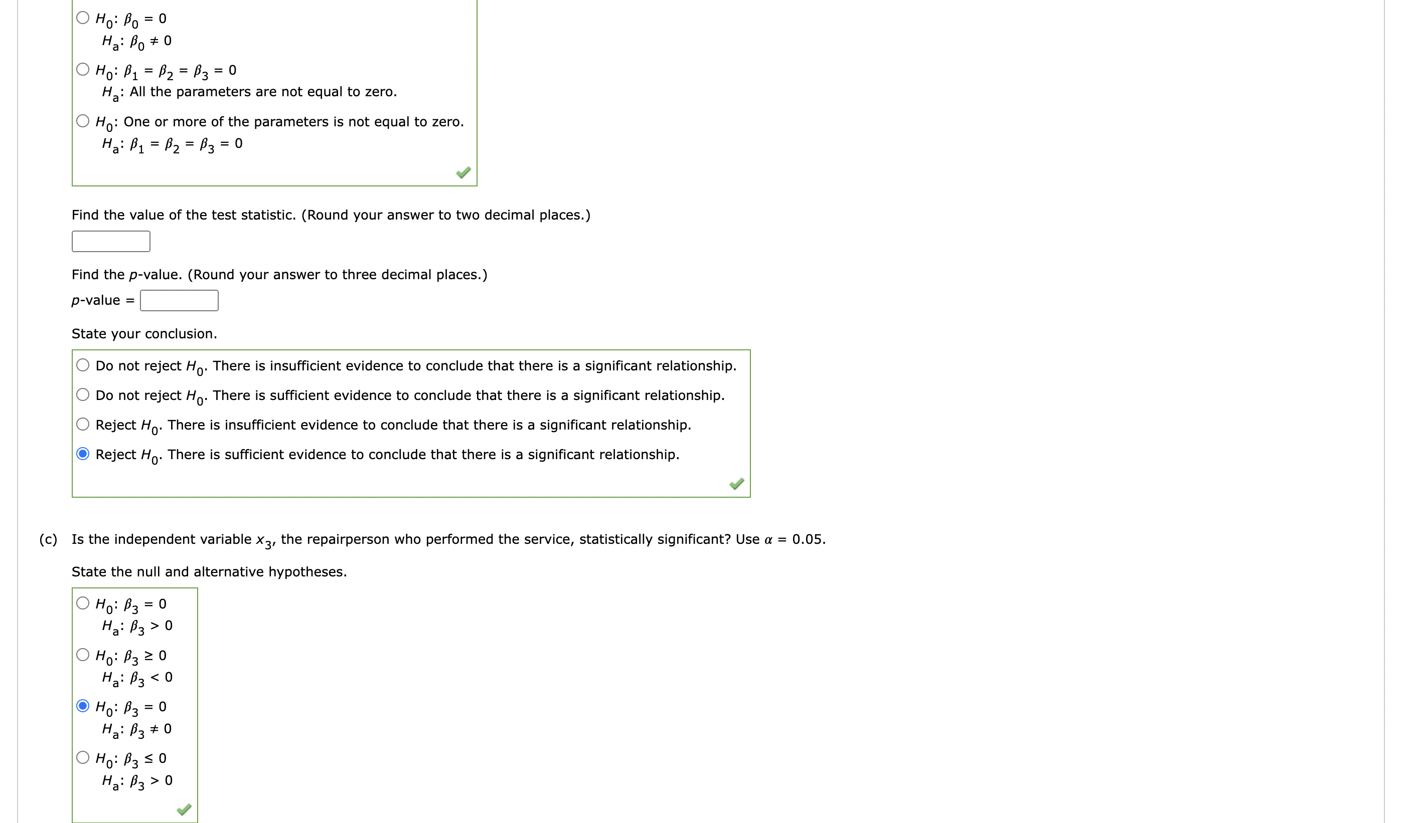 performed the service. Data for a sample of 10 | Chegg.com