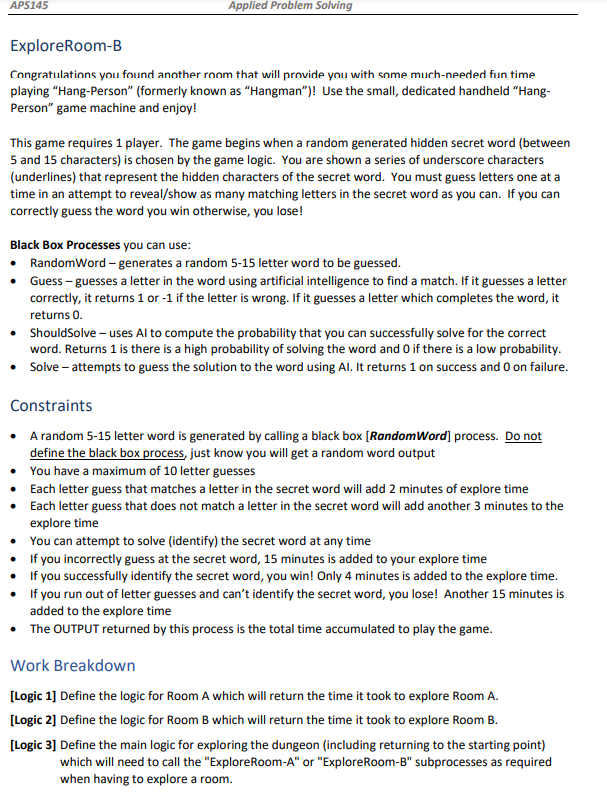 Solved APS145 Woplied Problem Solving Workshop Value: 10 | Chegg.com