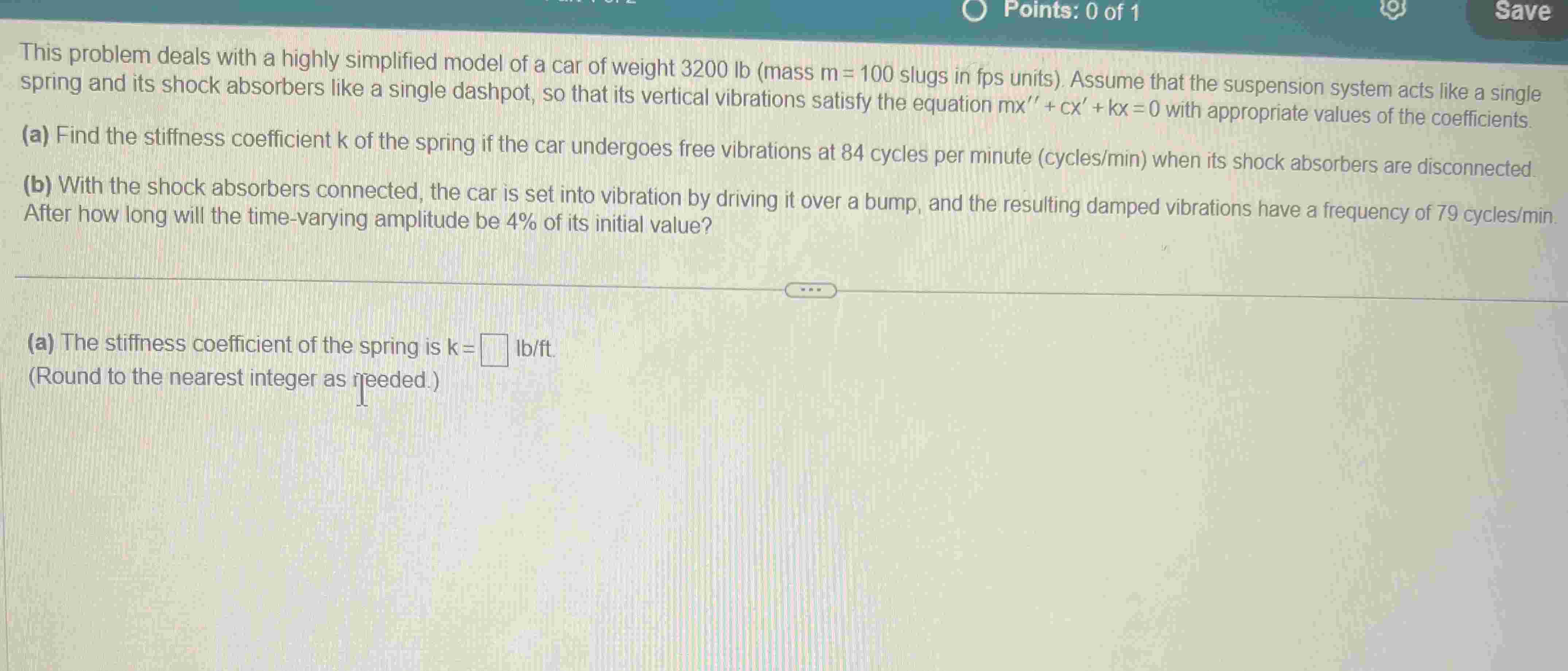 Solved This problem deals with a highly simplified model of | Chegg.com