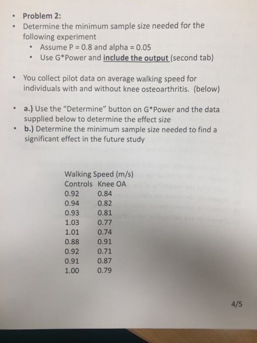 Solved Determine the minimum sample size needed for the | Chegg.com