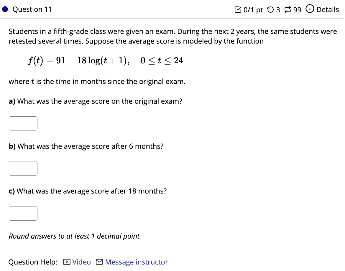 Students In A Fifth-grade Class Were Given An Exam. | Chegg.com