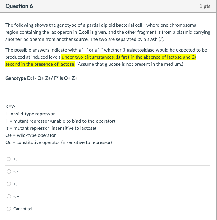 Solved Question 5 1 pts The following shows the genotype of | Chegg.com