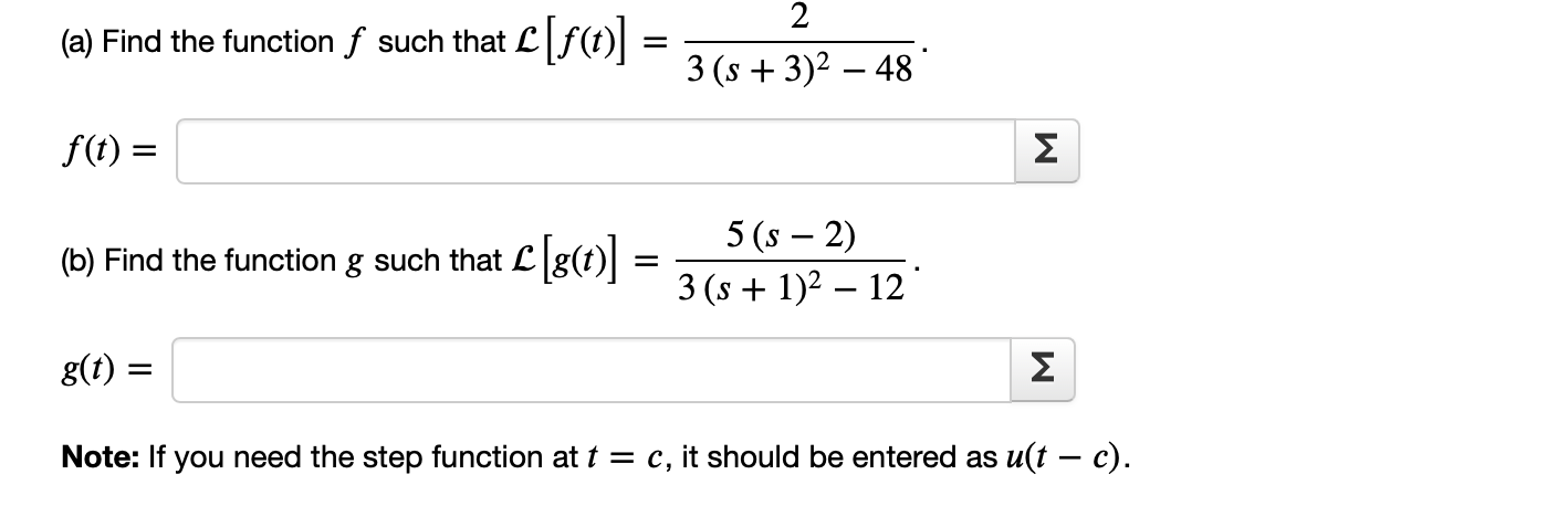 Solved (a) Find The Function F Such That | Chegg.com | Chegg.com