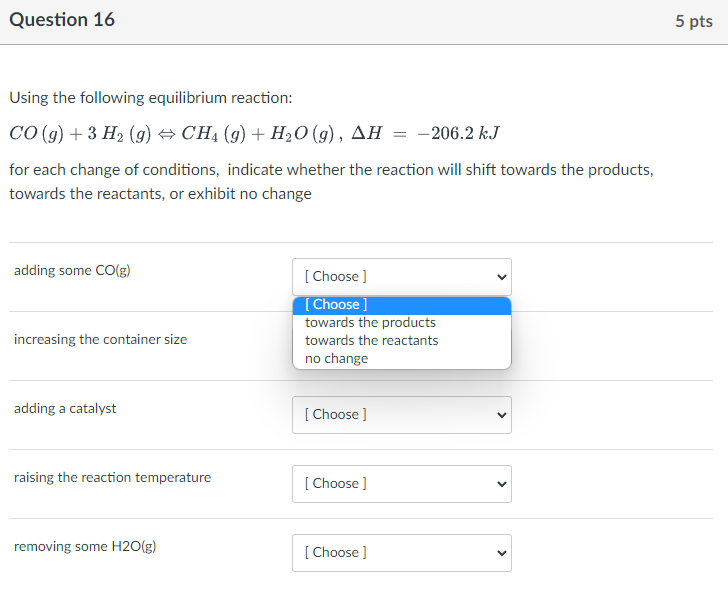 Solved For any chemical reaction, indicate whether the | Chegg.com