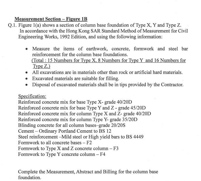 Measurement Section - Figure 1B 2.1. Figure 1(a) | Chegg.com