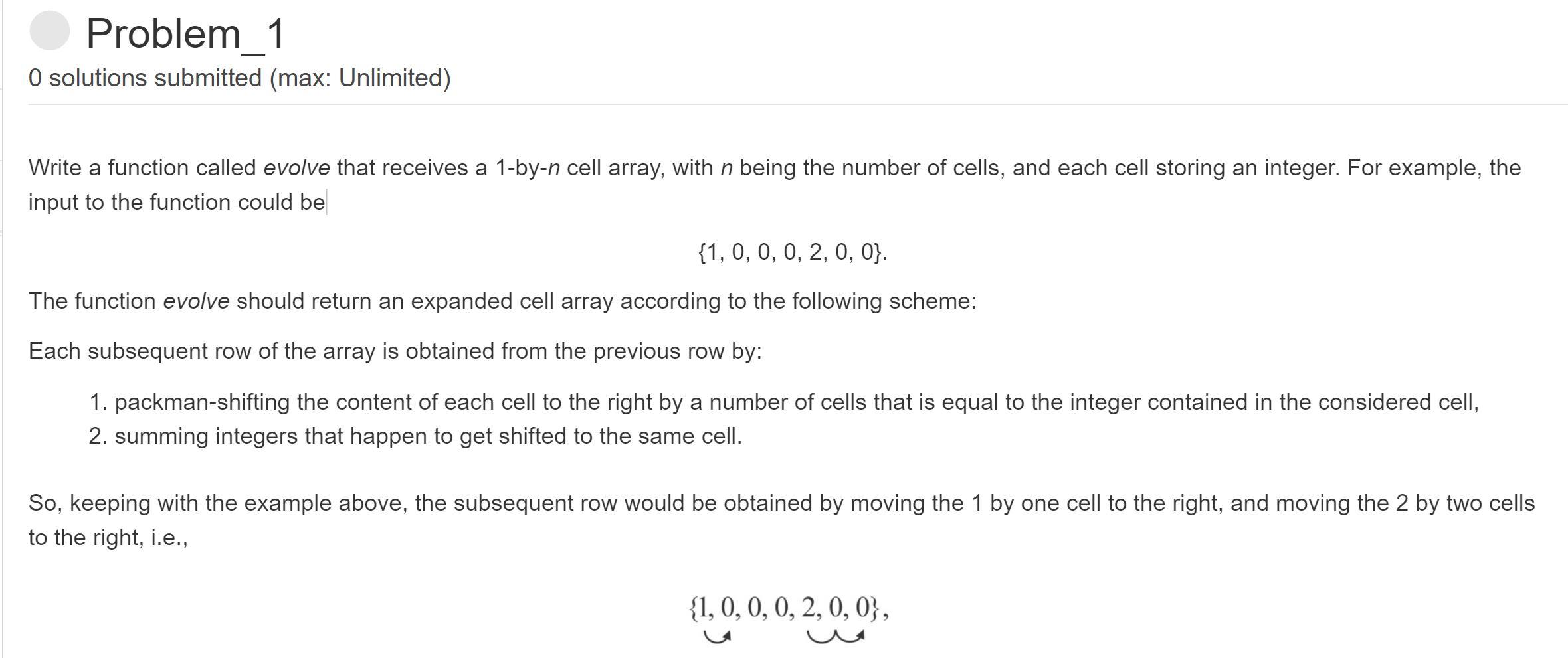 Solved Problem 1 O solutions submitted (max: Unlimited) | Chegg.com