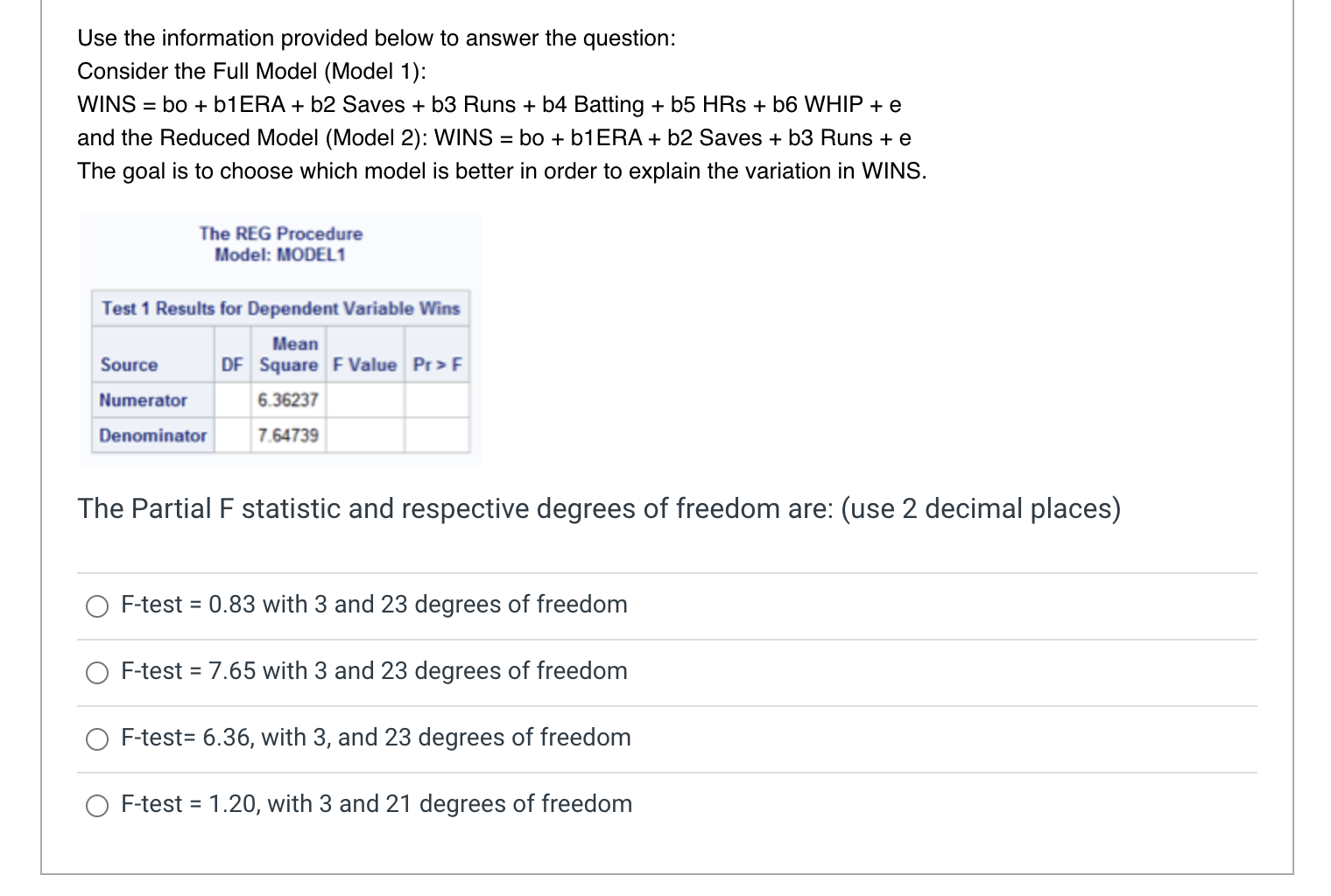 Solved Use the information provided below to answer the | Chegg.com