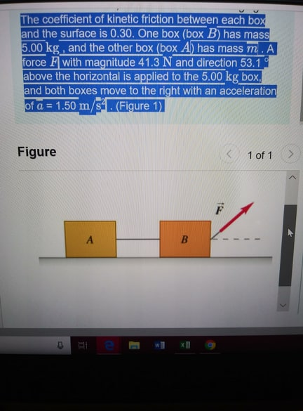 Solved The coefficient of kinetic friction between each box | Chegg.com