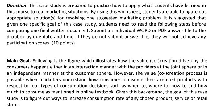 Solved Direction: This case study is prepared to practice | Chegg.com