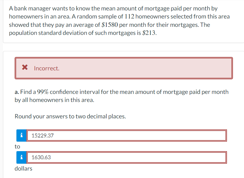 Solved A bank manager wants to know the mean amount of | Chegg.com