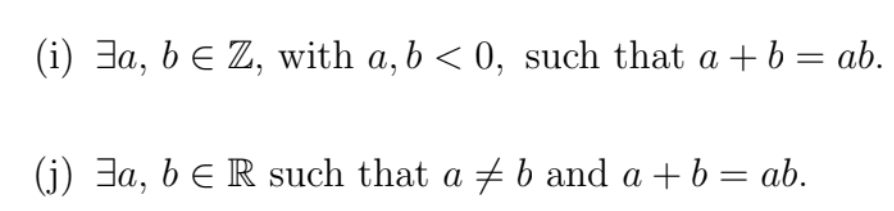 Solved (i) ∃a,b∈Z, With A,b