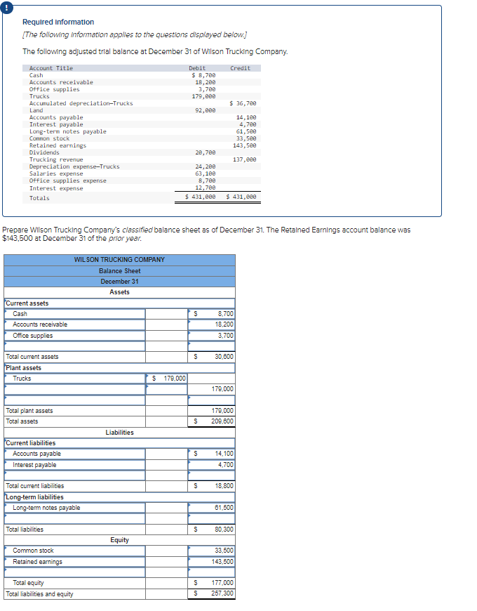 Solved Required Information [The following information