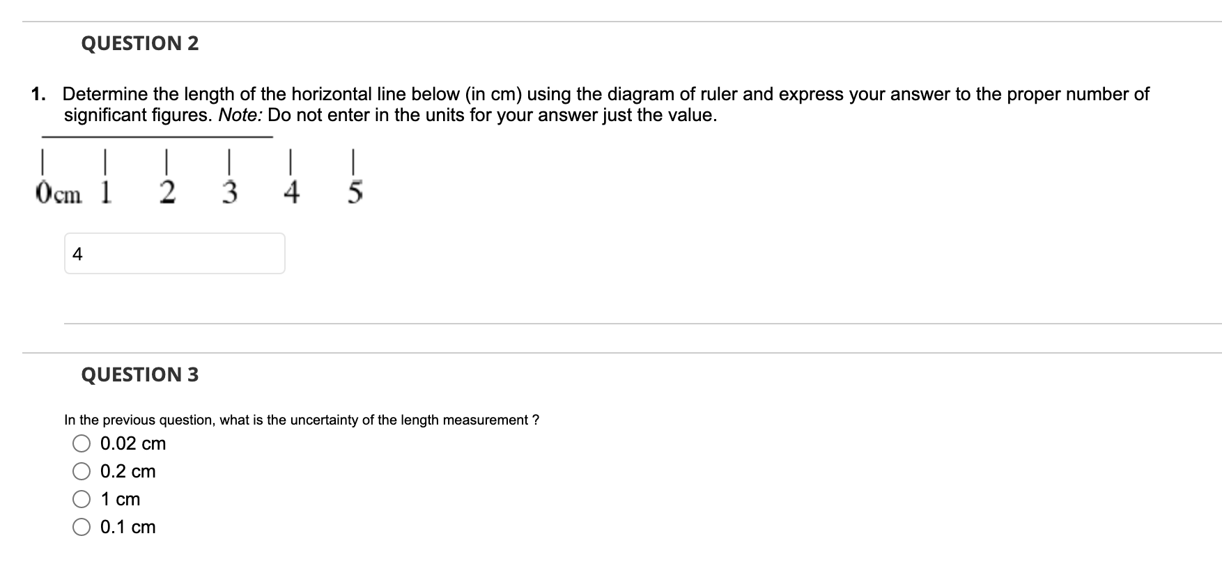 Solved QUESTION 2 1. Determine the length of the horizontal | Chegg.com
